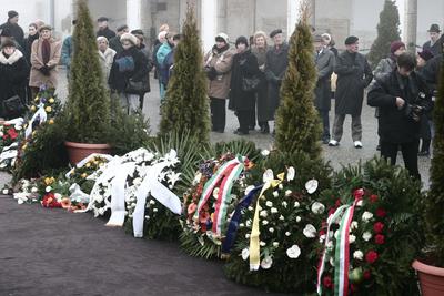 Bessenyei Ferenc temetése-stock-foto