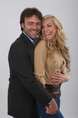 Hargitai Bea és Alejandro Martinez-stock-foto