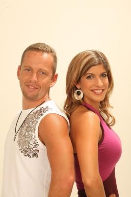 Béres Alexandra és Schobert Norbi-stock-foto