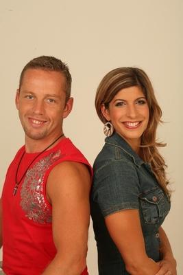 Béres Alexandra és Schobert Norbi-stock-foto