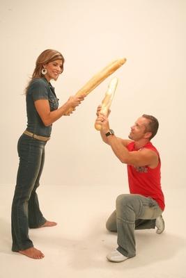 Béres Alexandra és Schobert Norbi-stock-foto