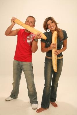 Béres Alexandra és Schobert Norbi-stock-foto