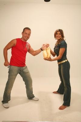 Béres Alexandra és Schobert Norbi-stock-foto