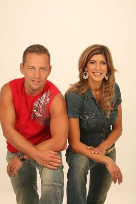 Béres Alexandra és Schobert Norbi-stock-foto