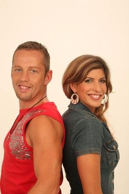 Béres Alexandra és Schobert Norbi-stock-foto