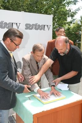 Antal Imre 72 éves-stock-foto