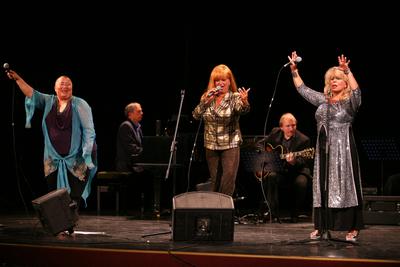 Retro Dívák koncert az Urániában-stock-foto