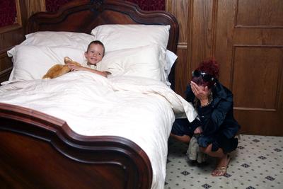 A Titanic-kiállítás "fedélzetén"-stock-foto