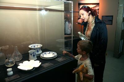 A Titanic-kiállítás "fedélzetén"-stock-foto