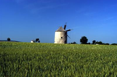 Tési Szélmalmok-stock-foto