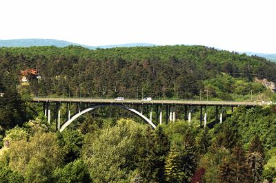 A veszprémi Viadukt-stock-foto