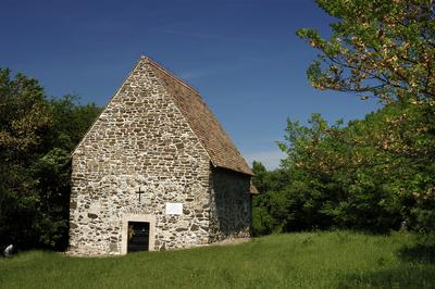 Tihany, Apáti templomrom-stock-foto