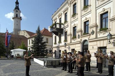 Veszprém, Katonazenekarok fesztiválja-stock-foto