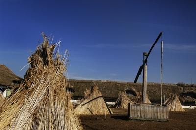 Gémeskút a Hortobágyon-stock-photo