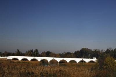 Kilenclyukú híd a Hortobágyon-stock-photo
