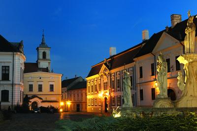 A veszprémi várnegyed-stock-foto