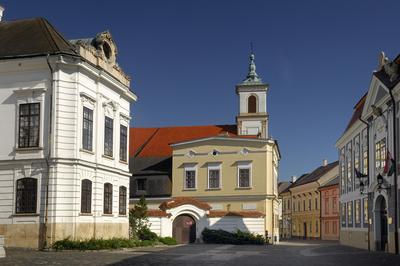 Veszprém, Vár utca-stock-foto