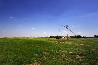 Gémeskút a Hortobágyon-stock-foto