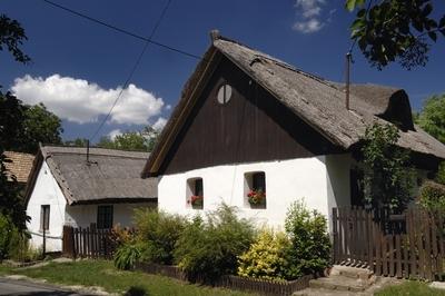 Régi parasztházak, Sukoró-stock-foto