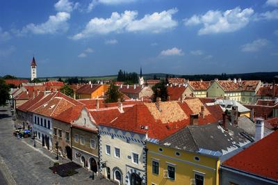 Kőszeg, Jurisics tér-stock-foto