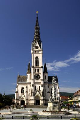 Kőszeg, Jézus szíve templom-stock-foto