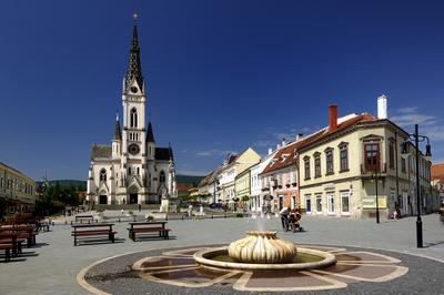 Kőszeg, Jézus szíve templom-stock-foto