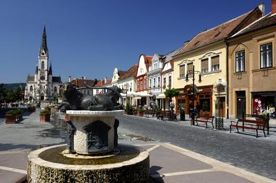 Kőszeg, Fő tér-stock-foto