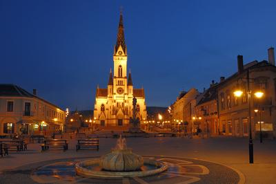 Kőszeg, Jézus szíve templom-stock-foto