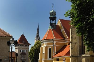 Kőszeg történelmi belvárosa-stock-foto