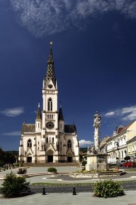 Kőszeg, Jézus szíve templom-stock-foto