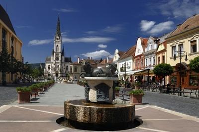 Kőszeg, Fő tér-stock-foto