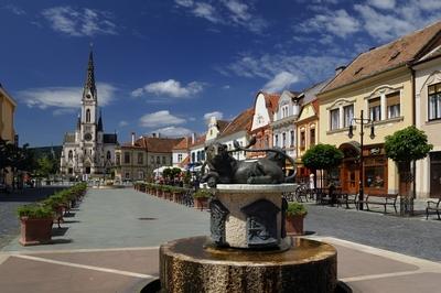 Kőszeg, Fő tér-stock-foto