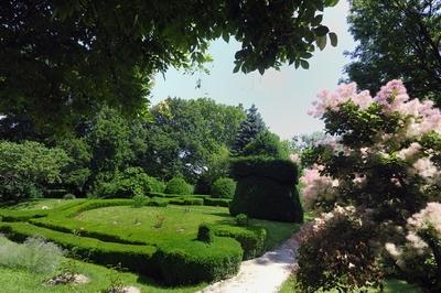 A bozsoki Sibrik Kastély ősparkja-stock-foto