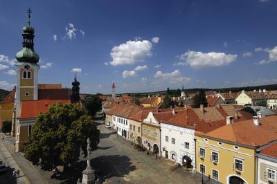 Kőszeg, Jurisics tér-stock-foto