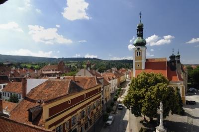 Kőszeg, Jurisics tér-stock-foto