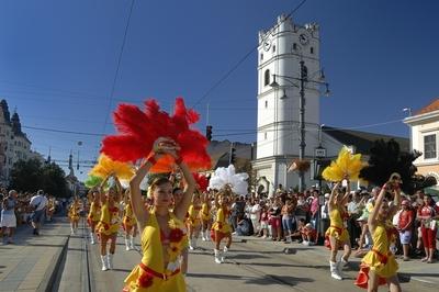 Debreceni virágkarnevál-stock-foto