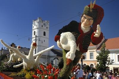 Debreceni virágkarnevál-stock-foto