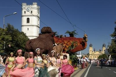 Debreceni virágkarnevál-stock-foto