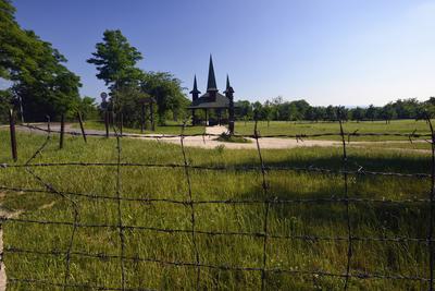 Páneurópai Piknik Emlékhely-stock-foto