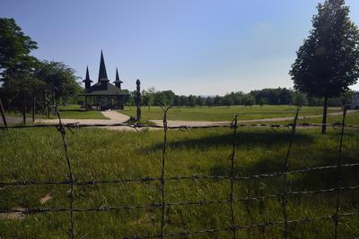 Páneurópai Piknik Emlékhely-stock-foto