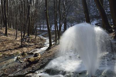Vöröskő-forrás-stock-foto