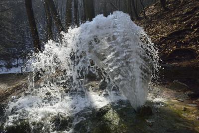Vöröskő-forrás-stock-foto