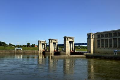 Tiszalöki Vízerőmű-stock-foto