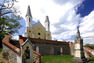 Sitke, kálváriakápolna-stock-foto