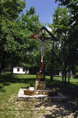 Őrségi táj Szalafőn-stock-foto