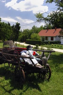 Őrségi táj Szalafőn-stock-foto