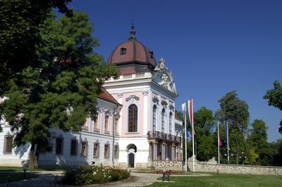 Gödöllő, Grassalkovich-kastély-stock-foto