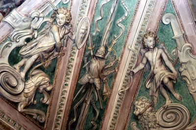 Sárvár, a Nádasdy-vár lovagterme-stock-foto