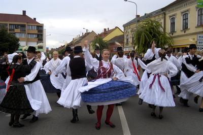 Sárvár, szüreti felvonulás-stock-foto