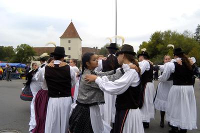 Sárvár, szüreti felvonulás-stock-foto